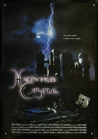6s254 HAUNTED CASTLE 3D 1sh '01 Ben Stassen, the spirit world is about to be rocked!