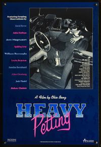 6s256 HEAVY PETTING arthouse 1sh '89 David Byrne, Abbie Hoffman & other celebrities talk about sex!