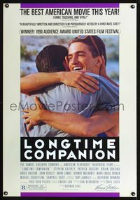 6s348 LONGTIME COMPANION 1sh '90 coping with AIDS, Stephen Caffrey, Patrick Cassidy!