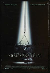 6s367 MARY SHELLEY'S FRANKENSTEIN 1sh '94 Kenneth Branagh directed, Robert De Niro as the monster!