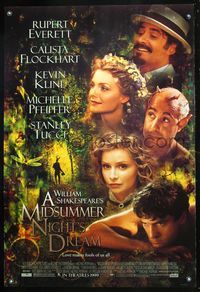 6s374 MIDSUMMER NIGHT'S DREAM DS advance 1sh '99 Kevin Kline, Michelle Pfeiffer, Stanley Tucci