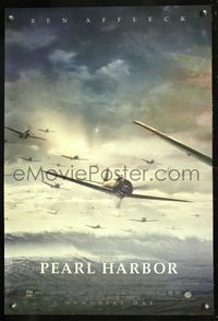 6s427 PEARL HARBOR bomber DS advance 1sh '01 image of bombers over Pacific Ocean!