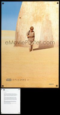 6s429 PHANTOM MENACE DS style A teaser 1sh '99 George Lucas, Star Wars Episode I!