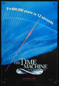 6s556 TIME MACHINE DS advance 1sh '02 Simon Wells directed, Guy Pearce & Samatha Mumba!