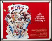 6t022 AMERICAN SUCCESS COMPANY 1/2sh '79 William Stout art of Jeff Bridges & Bianca Jagger!
