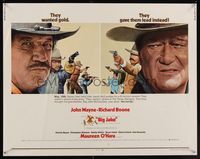 6t062 BIG JAKE 1/2sh '71 Richard Boone wanted gold but John Wayne gave him lead instead!