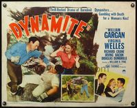6t141 DYNAMITE style B 1/2sh '49 explosive romantic images of William Gargan & Virginia Welles!