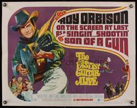 6t162 FASTEST GUITAR ALIVE 1/2sh '67 cool art of singer Roy Orbison playing guitar firing bullets!