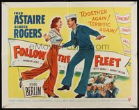 6t171 FOLLOW THE FLEET 1/2sh R53 sailors Fred Astaire & Ginger Rogers dancing on ship!