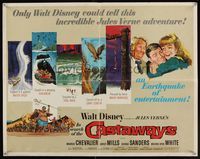 6t246 IN SEARCH OF THE CASTAWAYS 1/2sh '62 Jules Verne, Hayley Mills in an avalanche of adventure!