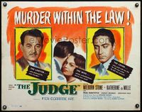 6t272 JUDGE 1/2sh '49 Milburn Stone killed with the law, Katherine DeMille killed with love!