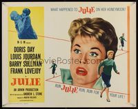 6t273 JULIE 1/2sh R65 what happened to Doris Day on her honeymoon with Louis Jourdan?