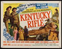 6t279 KENTUCKY RIFLE B 1/2sh '55 with his wits, weapons & women he faced victory or sudden death!