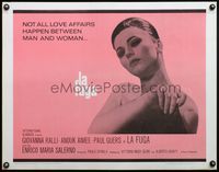 6t293 LA FUGA 1/2sh '66 Paola Spinola directed Italian lesbian sex drama, pretty Giovanna Ralli!