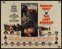 6t300 LAST HURRAH style B 1/2sh '58 John Ford, Spencer Tracy + portraits of 17 top cast members!