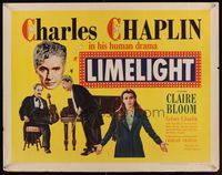 6t316 LIMELIGHT 1/2sh '52 images of aging Charlie Chaplin & pretty young Claire Bloom!