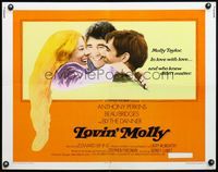 6t331 LOVIN' MOLLY 1/2sh '74 art of Blythe Danner, Anthony Perkins & Beau Bridges!