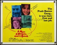 6t350 MAN, A WOMAN & A BANK 1/2sh '79 Donald Sutherland, Brooke Adams & Paul Mazursky!