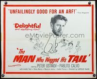 6t349 MAN WHO WAGGED HIS TAIL 1/2sh '57 Vajda's Un Angelo e scesco a Brooklyn, Peter Ustinov!