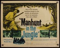 6t353 MANHUNT IN THE JUNGLE 1/2sh '58 Matto Grosso Amazon, the deadliest jungle in the world!