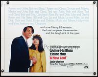 6t399 NEW LEAF 1/2sh '71 Walter Matthau w/star & director Elaine May!