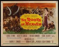 6t484 ROOTS OF HEAVEN 1/2sh '58 directed by John Huston, Errol Flynn & sexy Julie Greco in Africa!