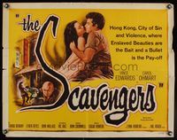6t499 SCAVENGERS 1/2sh '59 Vince Edwards & sexy Carol Ohmart in Hong Kong!