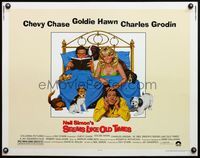 6t506 SEEMS LIKE OLD TIMES 1/2sh '80 Tanenbaum art of Chevy Chase, Goldie Hawn & Charles Grodin!