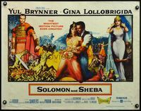 6t543 SOLOMON & SHEBA style B 1/2sh '59 Yul Brynner with hair & super sexy Gina Lollobrigida!