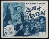 6t545 SONG OF ARIZONA 1/2sh R54 Roy Rogers with guitar & Trigger, Dale Evans, Gabby Hayes