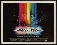 6t555 STAR TREK 1/2sh '79 cool art of William Shatner & Leonard Nimoy by Bob Peak!