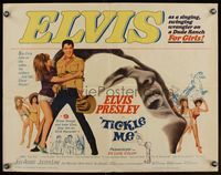 6t595 TICKLE ME 1/2sh '65 great full-length image of sexy Julie Adams with tied up Elvis Presley!