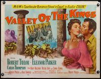 6t626 VALLEY OF THE KINGS style A 1/2sh '54 Robert Taylor & Eleanor Parker by Sphinx in Egypt!
