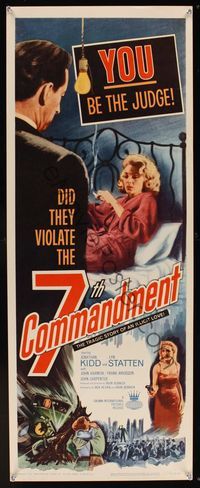 6v324 7th COMMANDMENT insert '61 tragic story of illicit love that violated the no adultery rule!