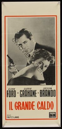 6v683 BIG HEAT Italian locandina R62 Glenn Ford & sexy Gloria Grahame, Fritz Lang noir!