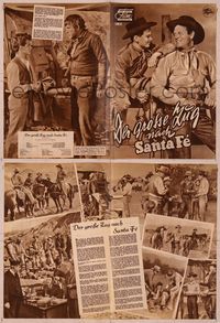 6w172 CATTLE DRIVE German program '51 many images of Joel McCrea & Dean Stockwell in New Mexico!