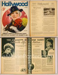 6w031 HOLLYWOOD magazine December 1935, a natural color study of Virginia Bruce!