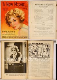 6w045 NEW MOVIE MAGAZINE magazine February 1931, art of pretty Marion Davies by Jules Erbit!