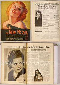 6w048 NEW MOVIE MAGAZINE magazine June 1932, art of Jeanette MacDonald by McClelland Barclay!