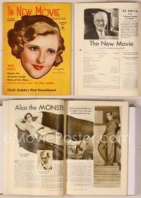 6w051 NEW MOVIE MAGAZINE magazine September 1932, art of Ruth Chatterton by McClelland Barclay!