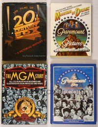 6w014 4 HARDCOVER MOVIE BOOKS lot of 4 Paramount & MGM Story, Mountain of Dreams, 20th Century Fox