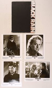 6w131 BLACK RAIN presskit '89 Ridley Scott, Michael Douglas is an American cop in Japan!