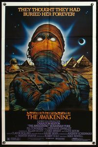 6y059 AWAKENING 1sh '80 Charlton Heston, Egypt, they thought they had buried her forever!