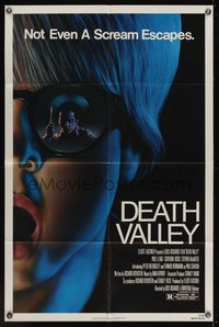 6y175 DEATH VALLEY 1sh '82 Paul Le Mat, cool horror artwork!
