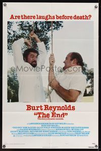 6y203 END style C 1sh '78 wacky image of Burt Reynolds being hung by Dom DeLuise!