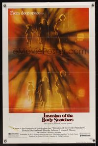 6y385 INVASION OF THE BODY SNATCHERS 1sh '78 Philip Kaufman classic remake of deep space invaders!