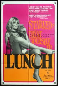 6y499 LUNCH 1sh '73 if you're starved, treat yourself to sexy Velvet Busch for lunch!