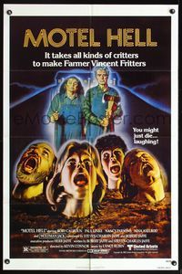 6y566 MOTEL HELL 1sh '80 it takes all kinds of critters to make Farmer Vincent Fritters!