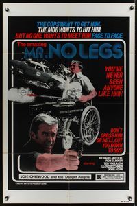 6y568 MR. NO LEGS 1sh '81 Richard Jaeckel, wild action, wheelchair & guns image!