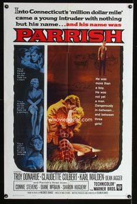 6y648 PARRISH signed 1sh '61 by Troy Donahue, art of pretty Connie Stevens!